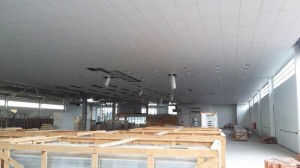 Forro de gesso modular removível